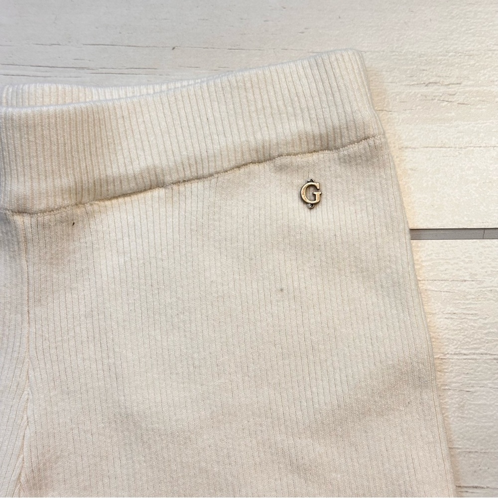 Guess Silk Blend Cream Pants - Picture 3 of 9